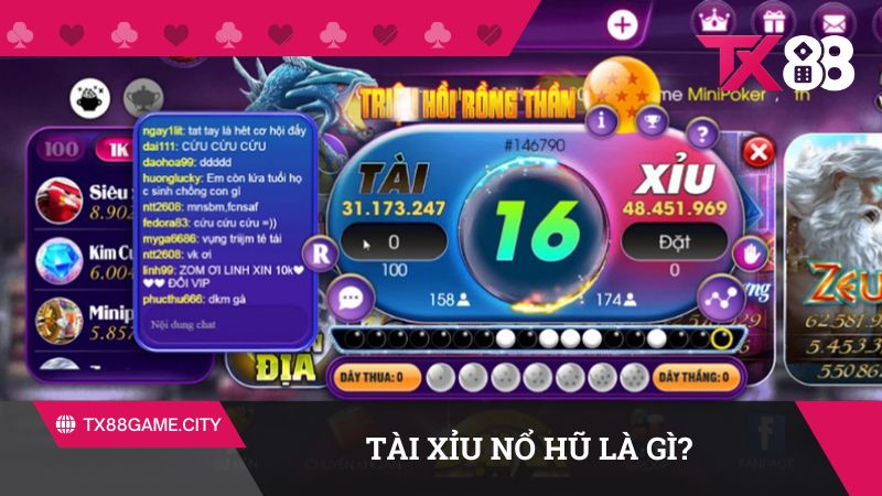 Nổ hũ Tài Xỉu là biến thể hấp dẫn của trò chơi Tài Xỉu truyền thống